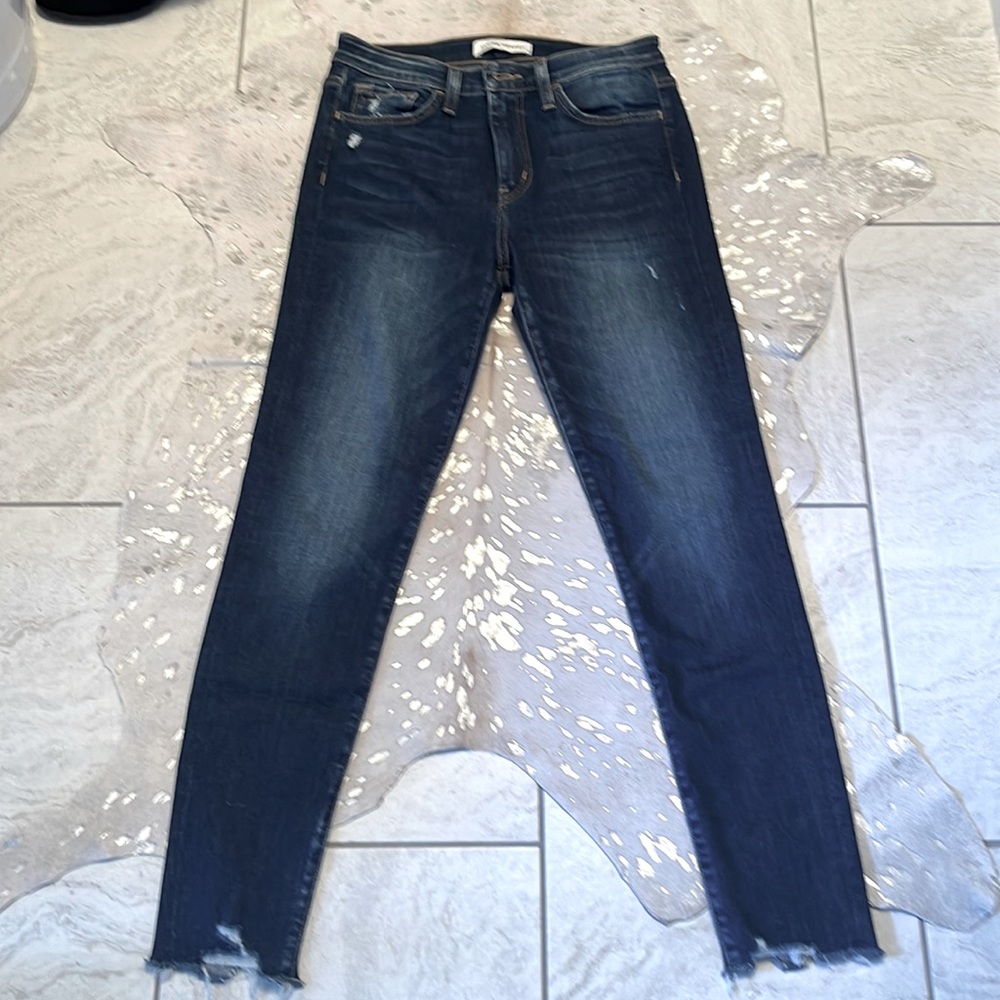 Flying Monkey skinny leg stretch distressed jeans, size 26